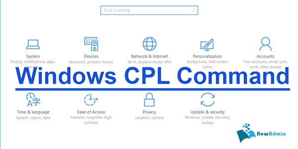 windows CPL Command