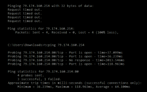 ping-tcping